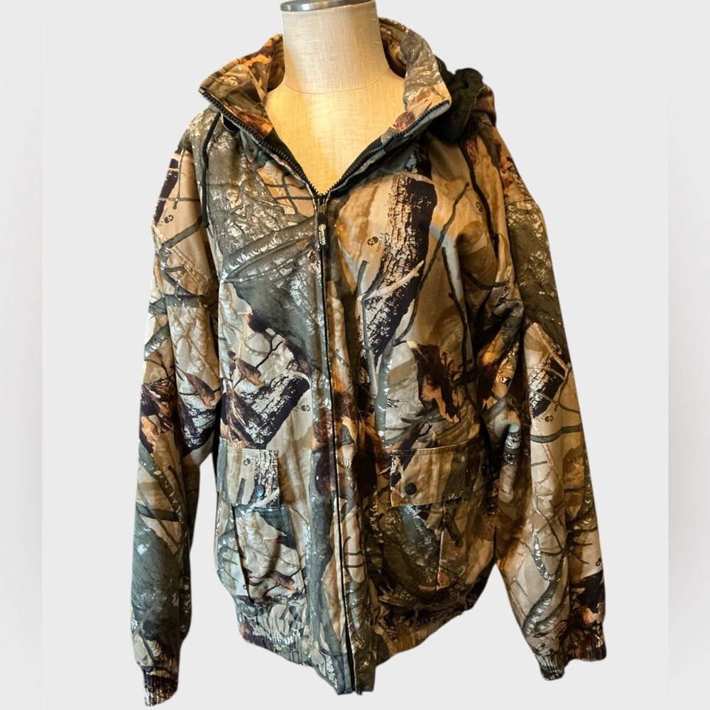 Camo Coat Jacket Insulated Outfitters Ridge 3D Oak Camouflage 2XL Warm